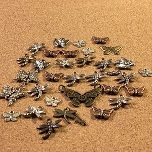 Butterfly/dragonfly charms